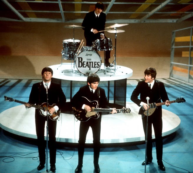 The Beatles, on the Ed Sullivan Shoe