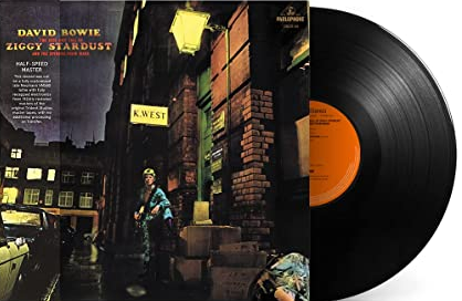 David Bowies famous "Ziggy Stardust" vinyl record.
