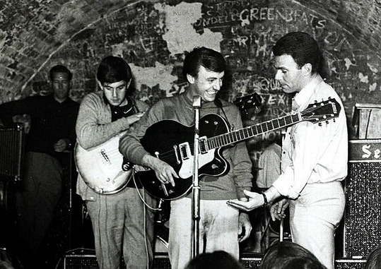 On the set of "Ferry Cross the Mersey"