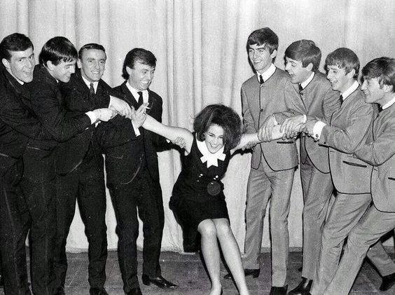 Gerry and band, Cilla Black and The Beatles.