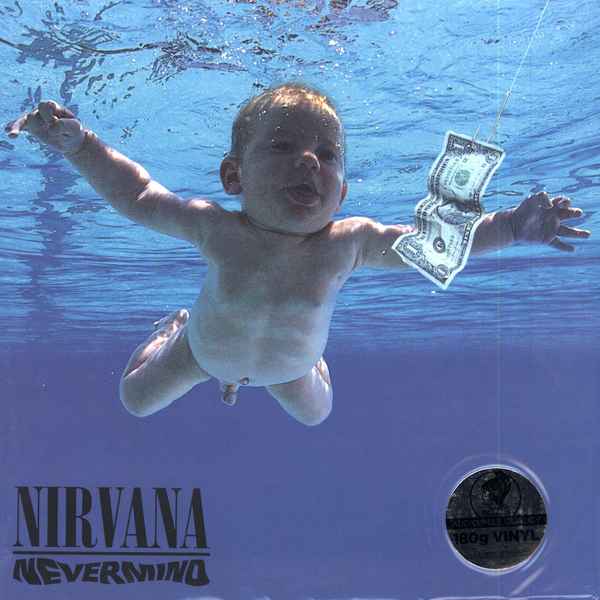 The vinyl record, "Nevermind", by the American band Nirvana.