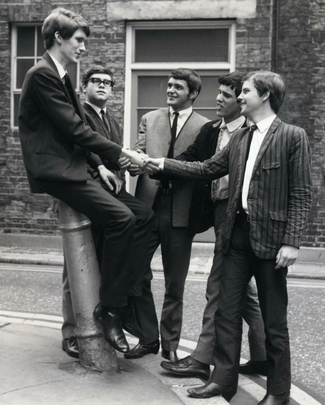 Long John Baldry with Elton John, then still Reg Dwight.