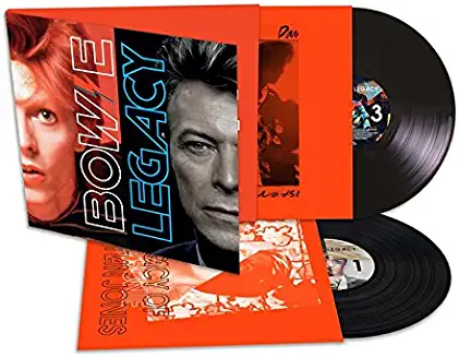 David Bowie "legacy" vinyl record. A compilation of classic Bowue tracks