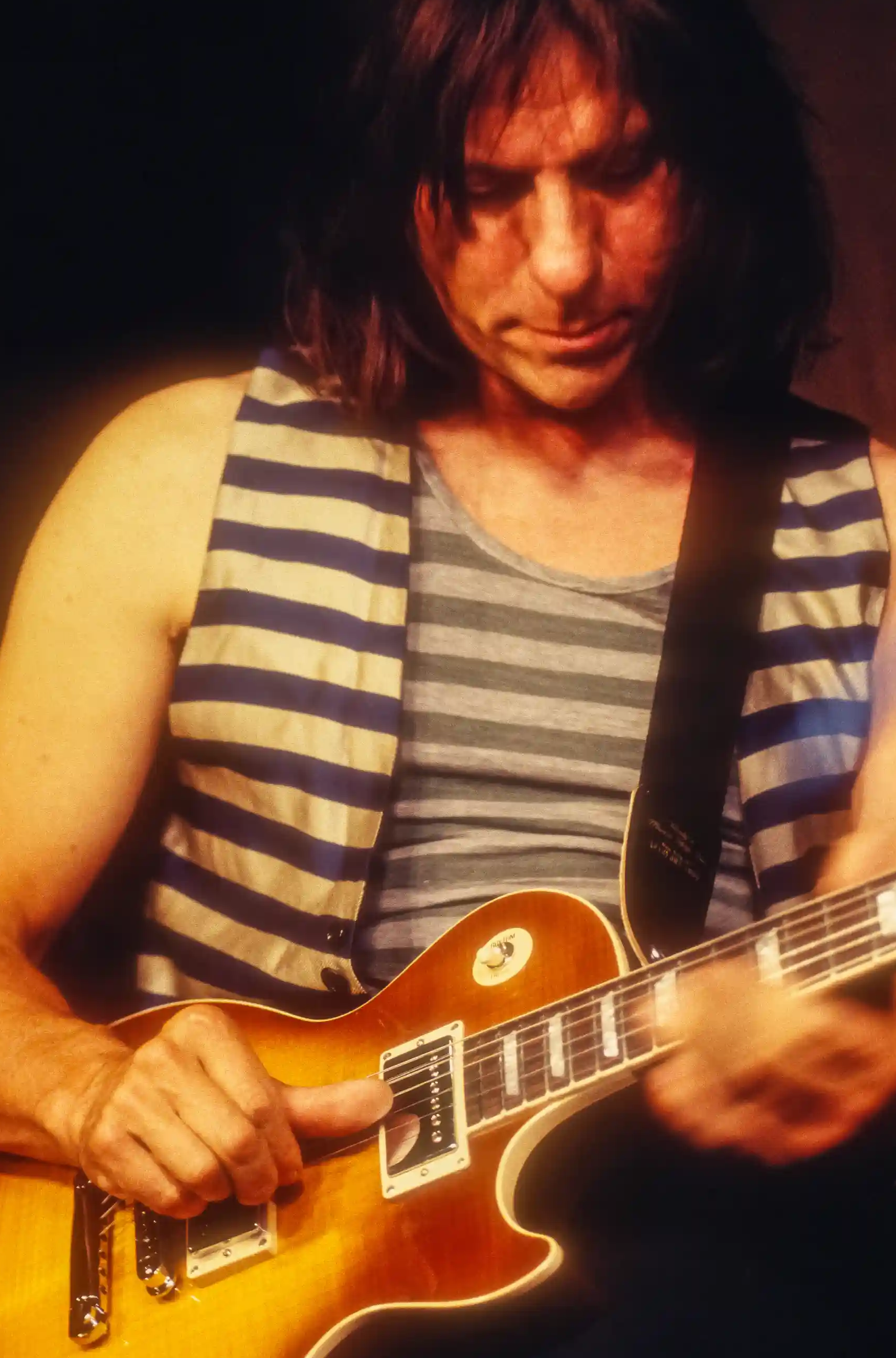 Jeff Beck with his Gibson Les Paul.