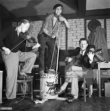 Forerunner of the Beat Era, a skiffle group at a Liverpool venue.